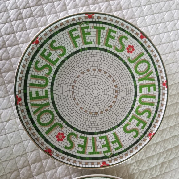 Anthropologie | (2) Festival Bistro Tile Dessert Plates - Picture 3 of 8